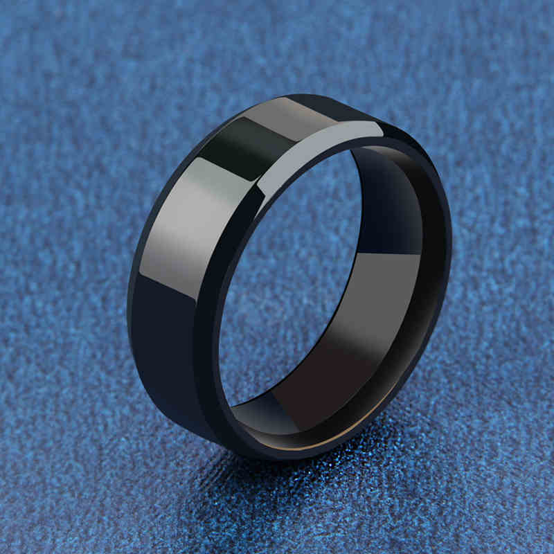 Black titanium ring